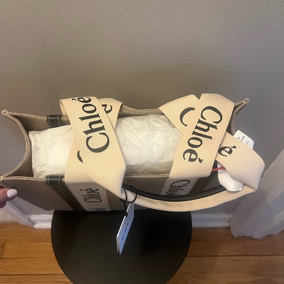 Chloe Beige and Black Tote Bag - Picture 2 of 6